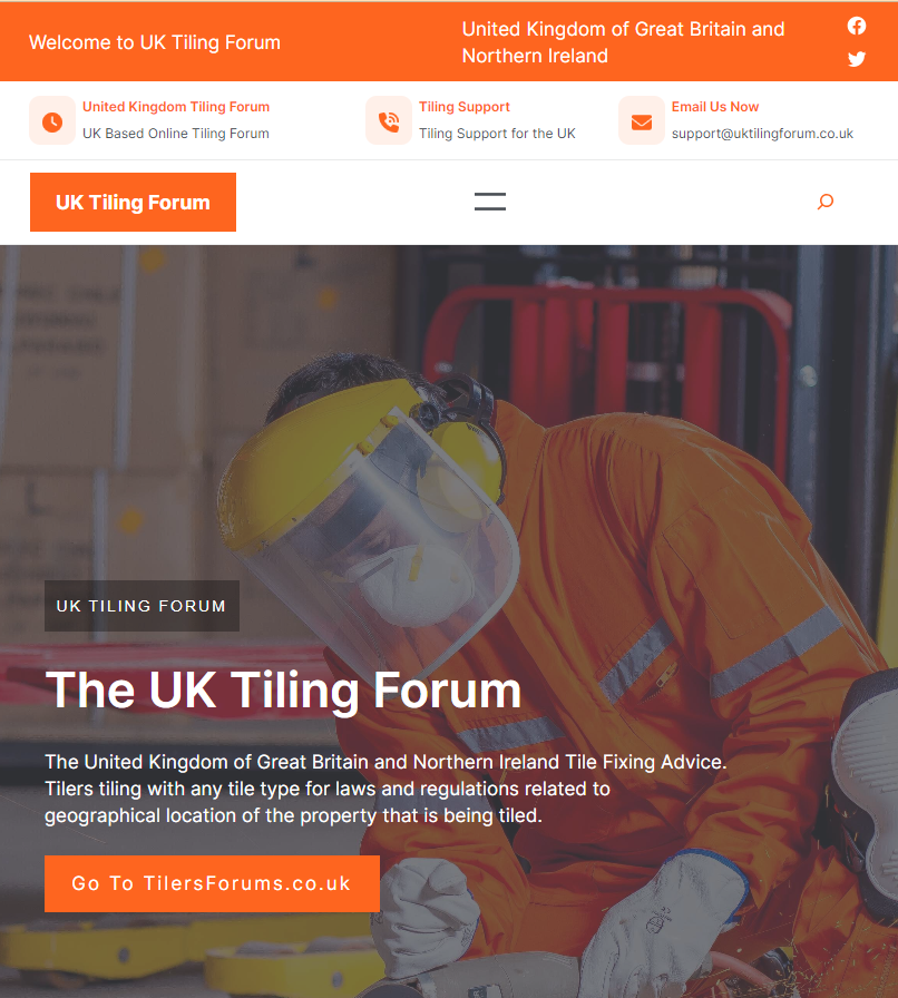 UK Tiling Forum opens its doors again after being closed while I was in hospital